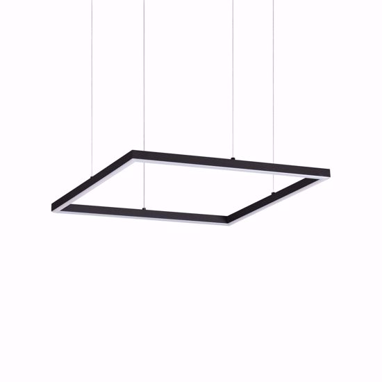 Oracle slim sp d050 square ideal lux lampadario nero led 33w 3000k