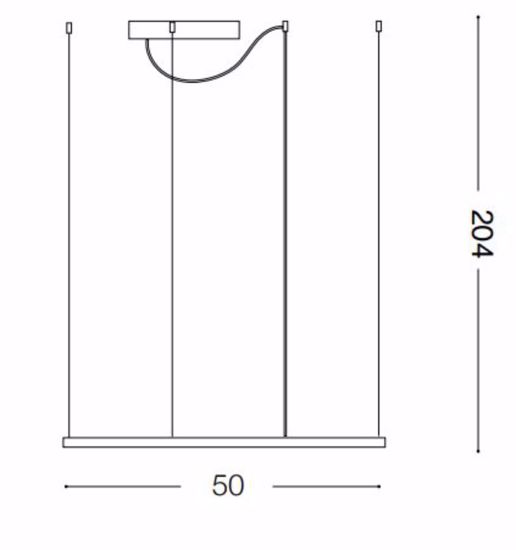 Oracle slim sp d050 square ideal lux lampadario nero led 33w 3000k