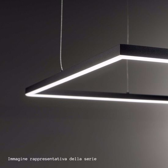 Ideal lux oracle slim sp d070 square lampadario bianco led 41w 3000k