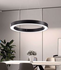 Oracle sp d50 ideal lux lampadario particolare rotondo nero led 3000k 28w