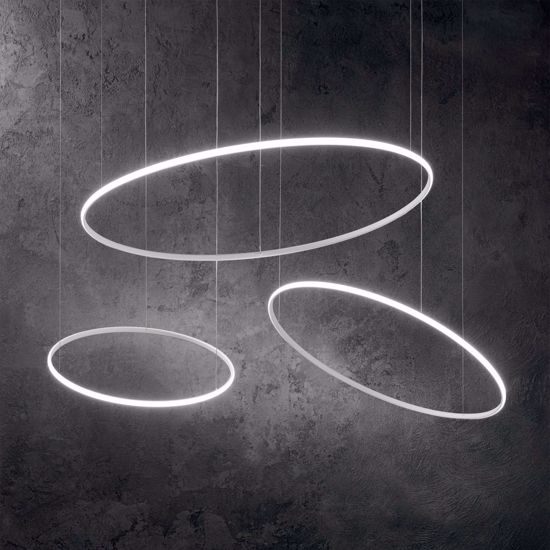 Hulahoop sp d061 ideal lux lampadario design moderno led 31w 3000k