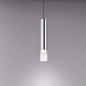 Ideal lux look sp1 d06 lampada a sospensione cromo cilindro per cucina