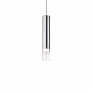 Ideal lux look sp1 d06 lampada a sospensione cromo cilindro per cucina