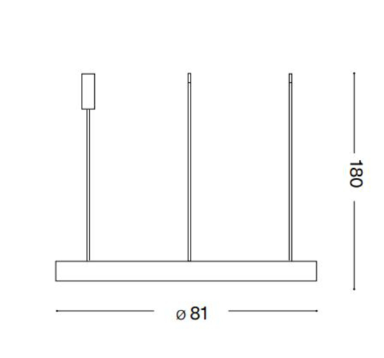 Ideal lux gemini sp d081 bianco lampadario moderno design led 60w 3000k