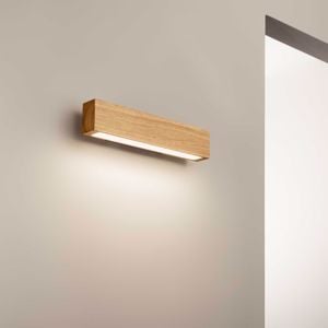 Ideal lux craft ap d60 applique led 20w 3000k legno naturale