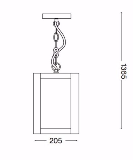 Igor sp1 ideal lux lampadario lanterna nero per cucina