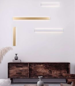 Applique led rettangolare oro moderna 20w 3000k