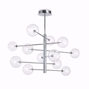 Equinoxe ideal lux sp12 cromo lampadario design moderno soggiorno