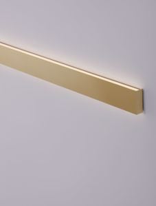 Applique rettangolare oro led 36w 3000k