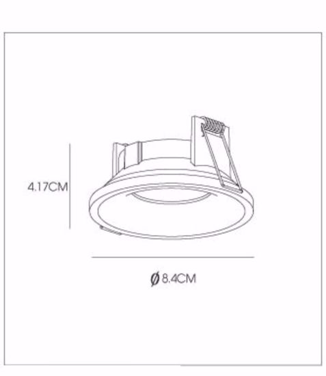 Faretto da incasso per bagno doccia ip44 rotondo nero gu10