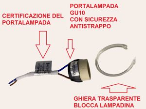 Isyluce faretto quadrato di gesso su cartongesso