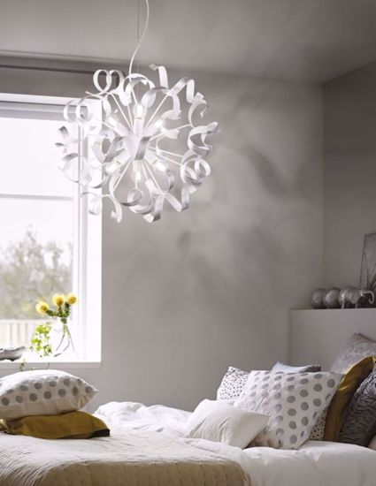 Vortex sp6 ideal lux lampadario stanza da letto argento