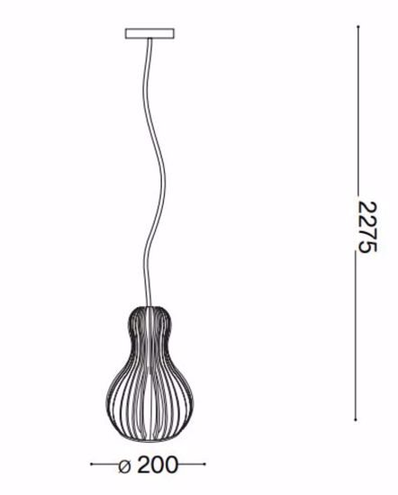 Citrus-3 sp1 ideal lux lampada a sospensione legno