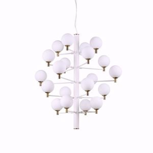 Copernico sp20 ideal lux lampadario design struttura bianco oro