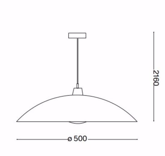 Ideal lux lana sp1 lampadario per cucina 50cm piatto vetro satinato