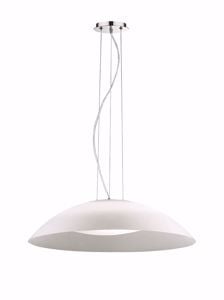 Ideal lux lena sp3 d64 lampadario da cucina doppio vetro bianco luce diffusa