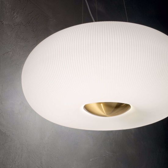 Arizona sp3 ideal lux lampadario stanza da letto sfera vetro decorato