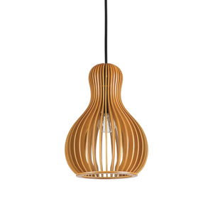 Ideal lux  citrus-1 sp1 lampada a sospensione legno