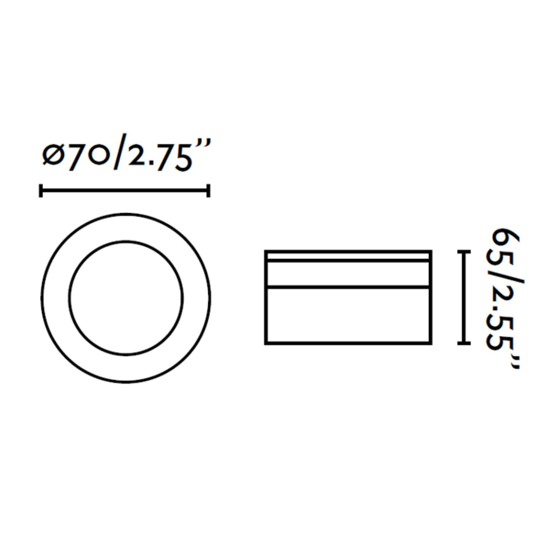 Faretto da incasso  rotondo per soffitto bagno doccia 4w 3000k ip44