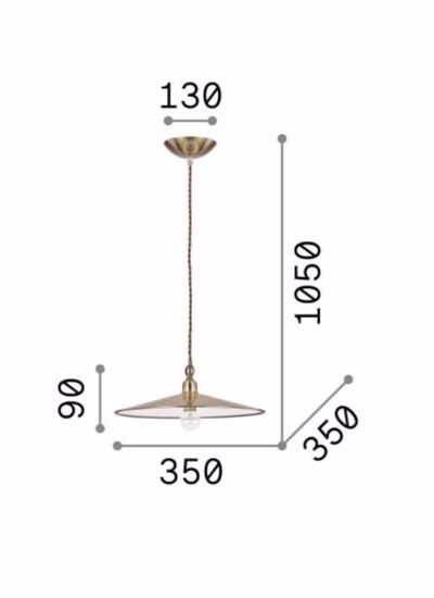 Cantina sp1 ideal lux lampadario pendente per cucina rustico rame