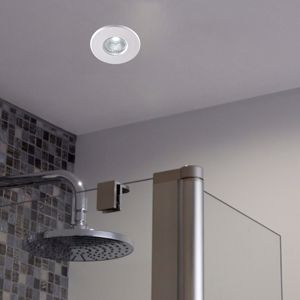 Faretto  da incasso per bagno doccia 5w 4000k 220v bianco rotondo ip65 a soffitto