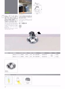 Faretto da incasso led a soffitto led 3w 3000k orientabile rotondo grigio 220v