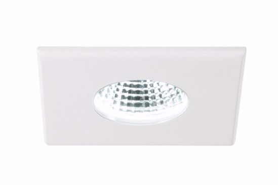 Faretto quadrato da incasso  per bagno 240v doccia ip65 bianco 5w 3000k