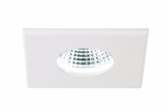 Faretto quadrato da incasso  per soffitto bagno 5w 4000k 220v bianco