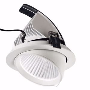 Gea luce chandra faretto da incasso  20w 3000k orientabile bianco