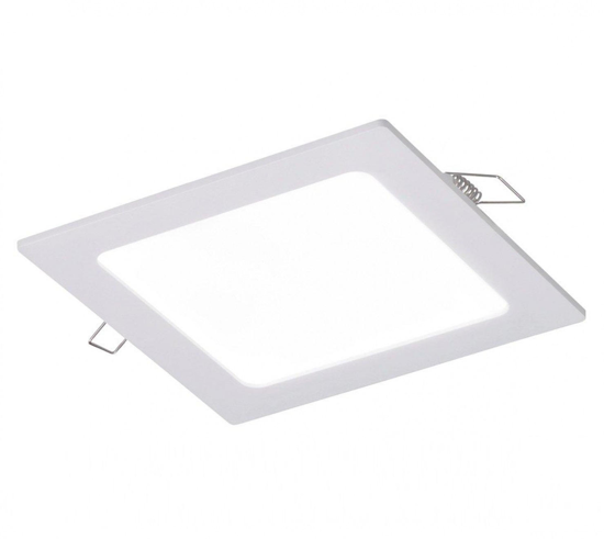 Faretto da incasso  6w 3000k 220-240v quadrato bianco per controsoffitto