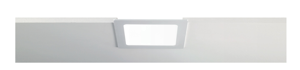 Faretto da incasso led 6w 3000k 220-240v quadrato bianco per controsoffitto