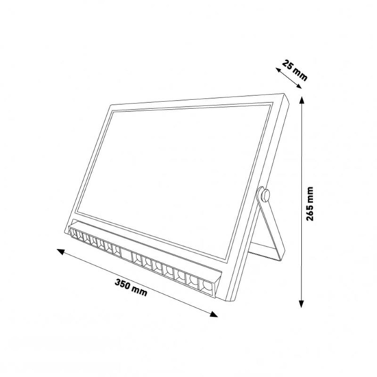 Faro proiettore da esterno 10w cct sensore crepuscolare ip54