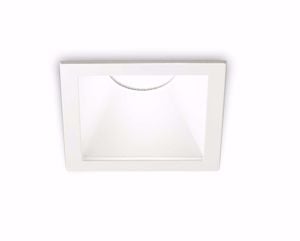 Ideal lux game trim square faretto da incasso  11w 3000k 220v bianco