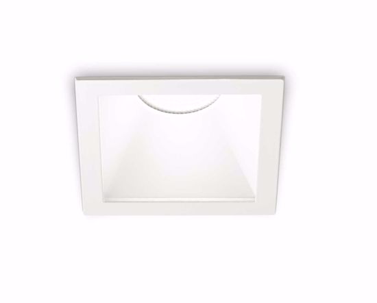 Ideal lux game trim square faretto da incasso led 11w 3000k 220v bianco