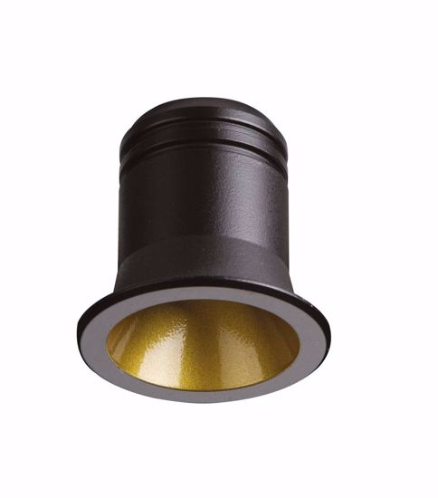 Virus ideal lux faretto da incasso  3w 3000k nero oro 220v