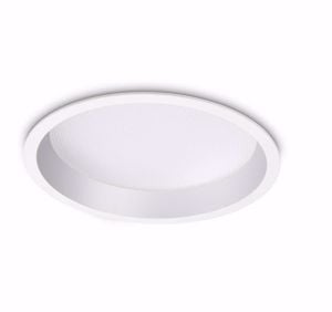 Ideal lux deep fi faretto da incasso led rotonto per controsoffitto 30w 3000k 220v