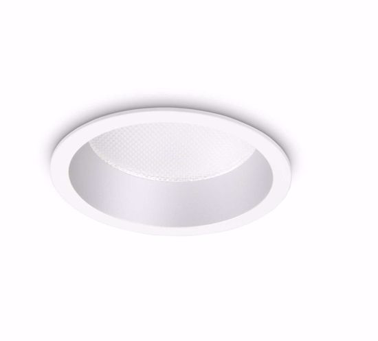 Deep fi ideal lux faretto incasso per controsoffitto tondo bianco 10w 3000k 220v