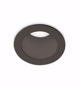 Ideal lux quark faretto led da incasso soffitto cartongesso 8w 3000k 220v tondo nero