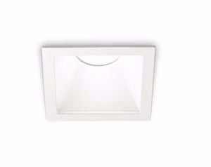 Game trim square ideal lux faretto a  da incasso soffitto 11w 2700k quadrato bianco