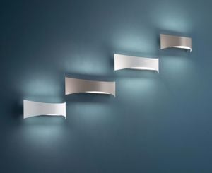 Ondaluce asso applique led 10w 3000k tortora moderna