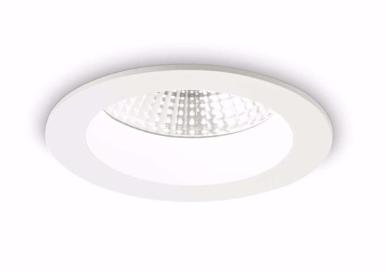 Ideal lux basic faretto led incasso a soffitto tondo bianco 10w 3000k 220v