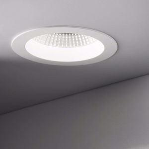 Ideal lux basic faretto led incasso soffitto cartongesso rotondo bianco 30w 3000k 220v