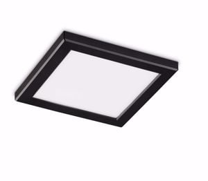 Ideal lux aura pl square faretto a  da incasso nero controsoffitto 20w 3000k