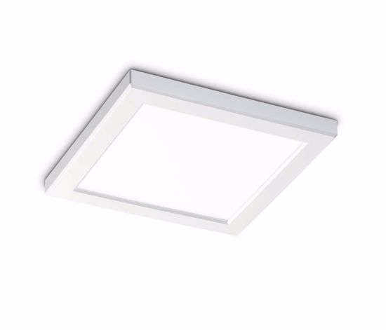 Ideal lux aura pl square faretto incasso controsoffitto in cartogesso  bianco 20w 4000k