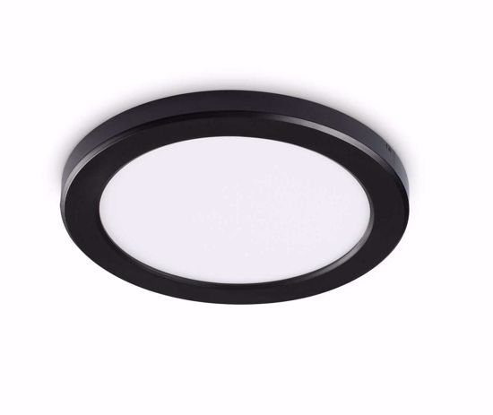 Aura pl round ideal lux faretto led incasso rotondo per soffitto nero 20w 3000k 220v