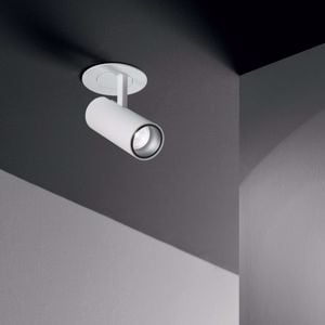 Ideal lux play fi faretto  da incasso cilindro bianco orientabile 7w 3000k 220v