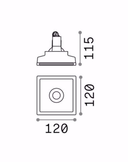 Zephyr fi d12 ideal lux faretto da in casso per soffitto cartongesso gu10 220v