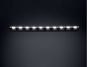 Lika fi trimless faretto led incasso per controsoffitto nero 10 luci 20w 3000k 220v