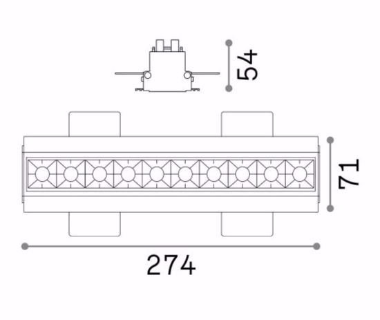 Lika fi trimless faretto led incasso per controsoffitto nero 10 luci 20w 3000k 220v