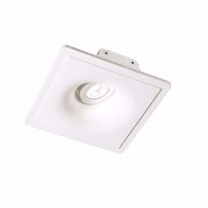 Ideal lux zephyr fi d20 portafaretto gesso incasso per controsoffitto gu10 220v orientabile